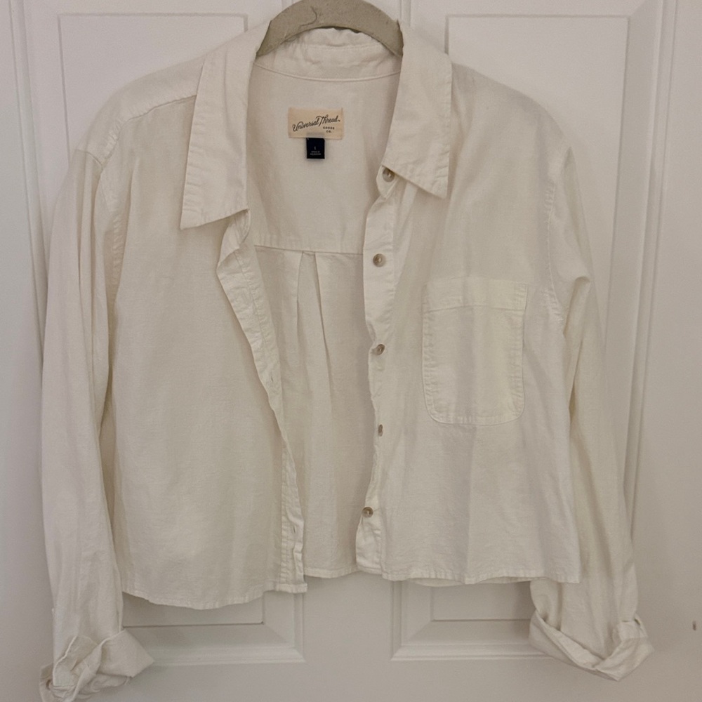 Universal Thread Cream Collared Shirt